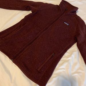 Patagonia better sweater jacket chicory red